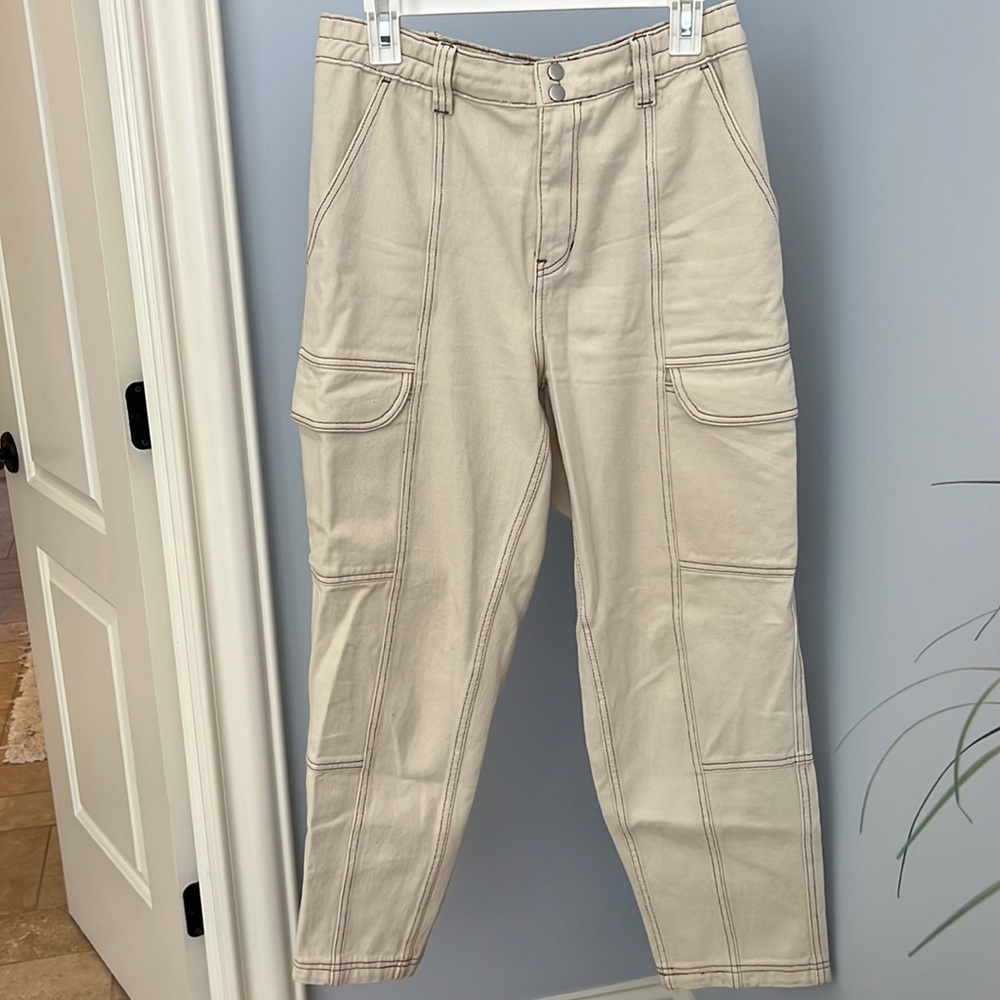 PacSun cream cargo pants